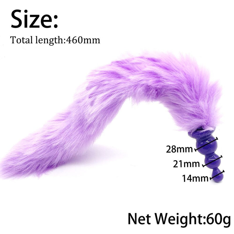 3 Pcs Set BDSM Cat Ears Fox Tail Neck Collar Prostate Massager Anal Plug Erotic Butt Plug