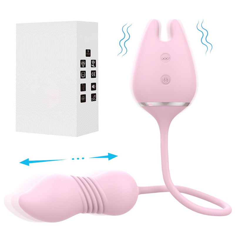 Vibrating Egg Nipple Clit Clip Vibrator Sex Toys For Women Telescopic