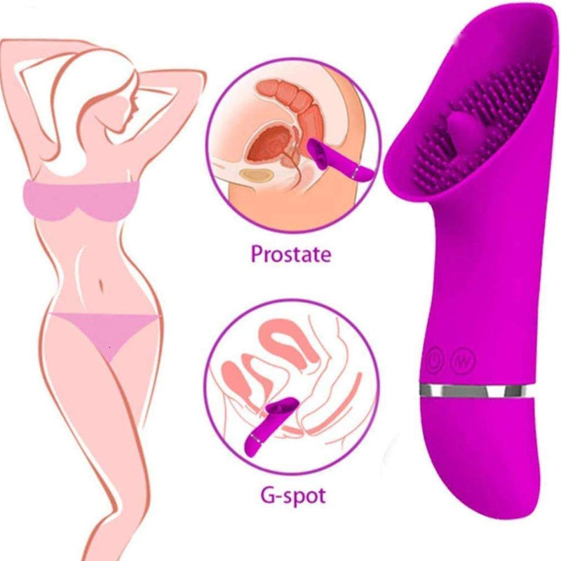 Suitable For Couples Entertainment Waterproof Handheld Tongue Oral Vibra