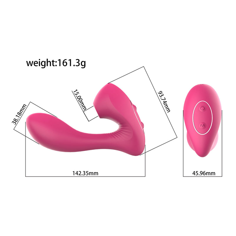 Vagina Sucking Vibrator Double Vibration 10 Speed Stimulate G Spot Vagina Clitoris