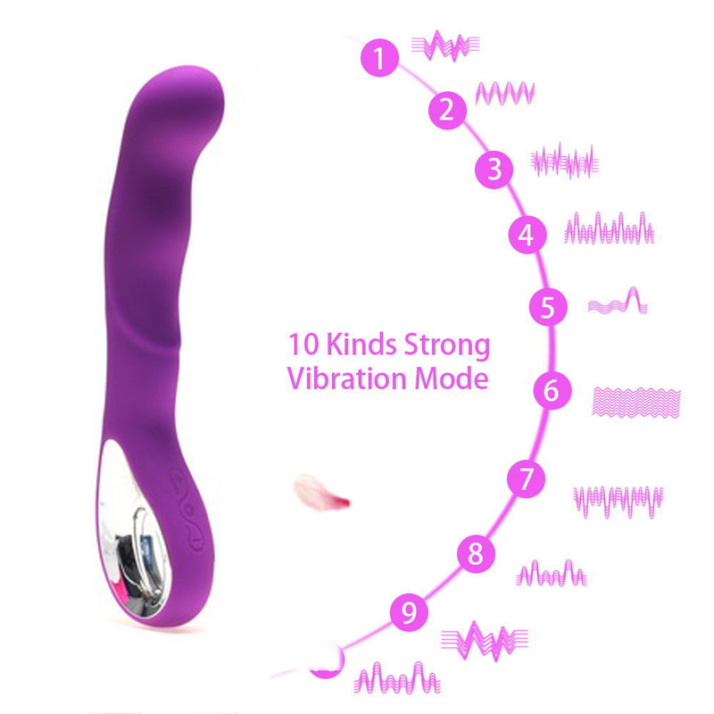 10 Speeds Silicone USB Rechargeable Waterproof AV Wand massager