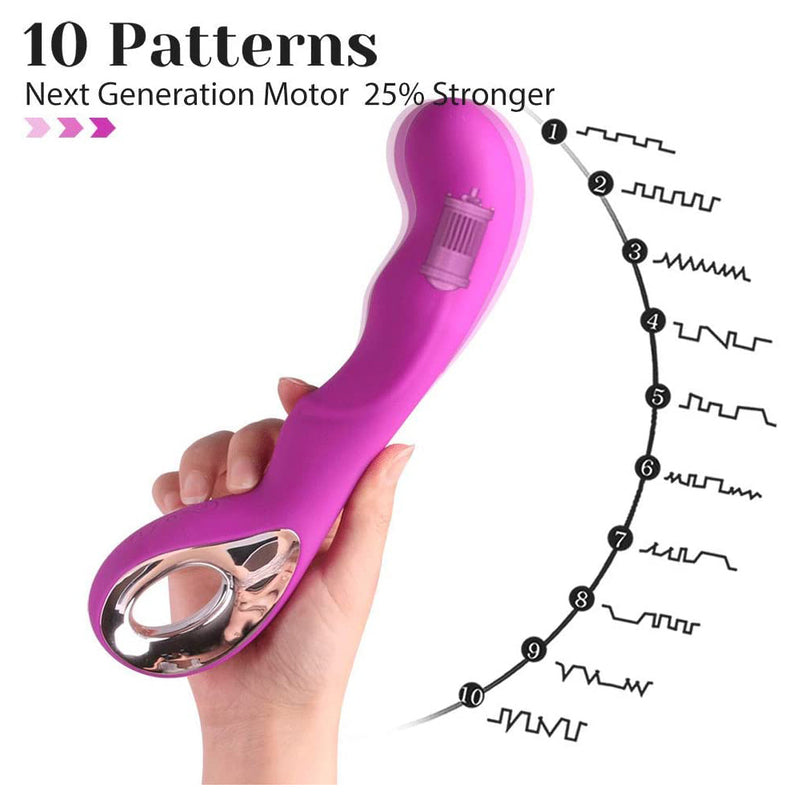 10 Speeds Silicone USB Rechargeable Waterproof AV Wand massager