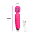 18 Speeds Powerful AV Magic Wand Vibrator for Women G Spot Clitoris Stimulator Dildo Dual Motors Toys