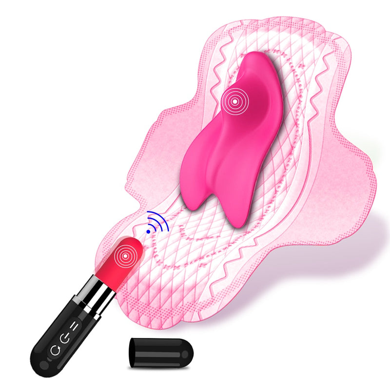 Clitoris Stimulator 2 In 1 Wireless Panty Vibrator Remote Control Lipstick