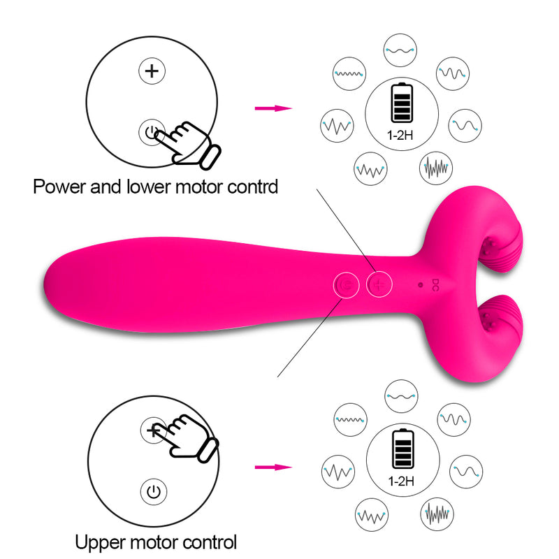 Penis Ring Vibrator Delayed Ejaculation Dick Cock Vagina Double Penetration Stimulate Sex Toys