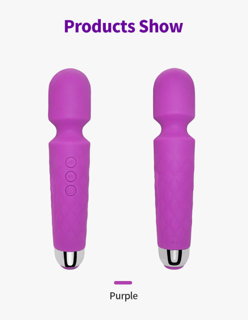 Clitoris G Spot Vibrator AV Stick Powerful USB Rechargeable Dildo Stick Female Vibration Stimulator