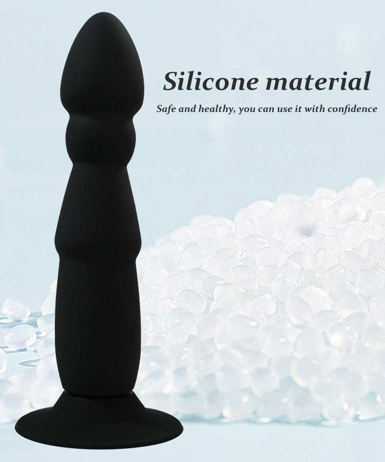 Wireless Remote Control Anal Toys Vibration Butt Plug Vibrator Prostate Massage Spinning Beads