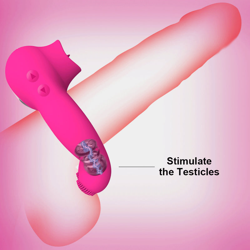 Penis Cock Ring Vibrator Clit Sucker Clitoral Stimulator Delay Ejaculation Dick Enlarger Ring Sex Toys