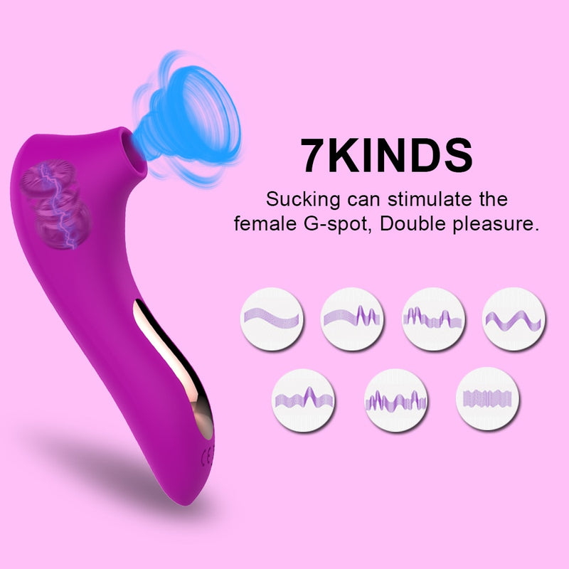 Female clitoris sucker vagina sucking vibrator vacuum stimulator