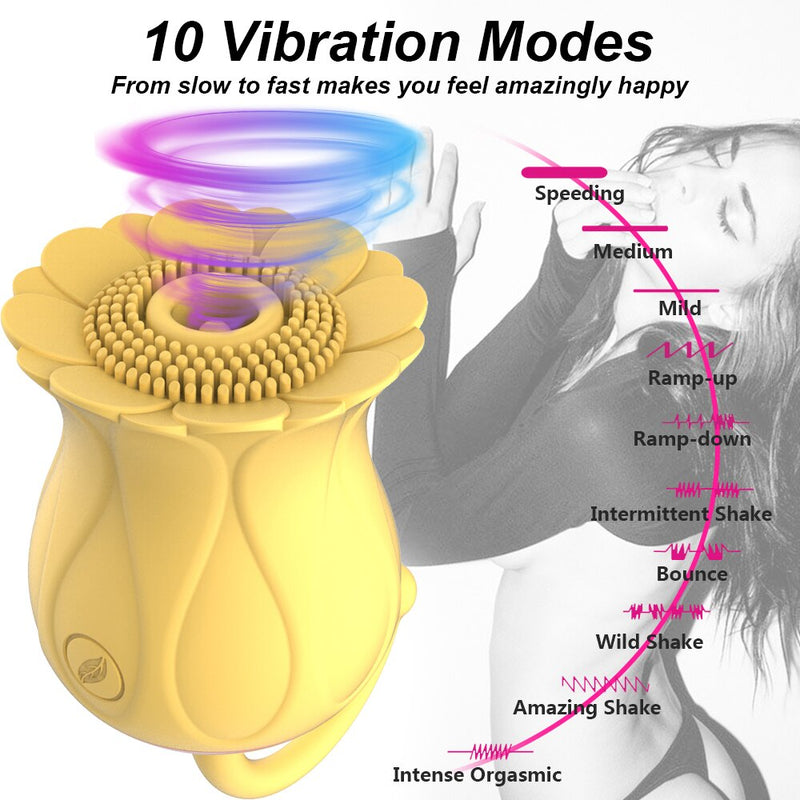 Vagina Sucking Vibrator Rose Sucking Vibrator Adult Female Sex Toys Clit Stimulator