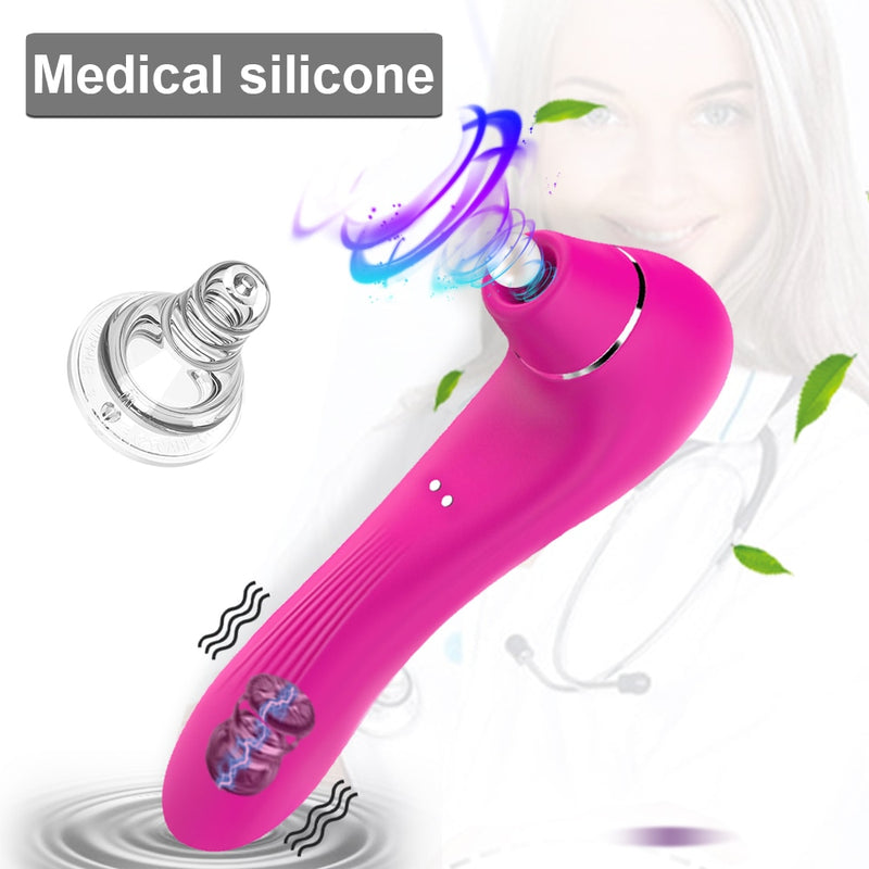 Sucking G-spot Vibrator Sex Toy Clit Sucker Nipple Clit Stimulator