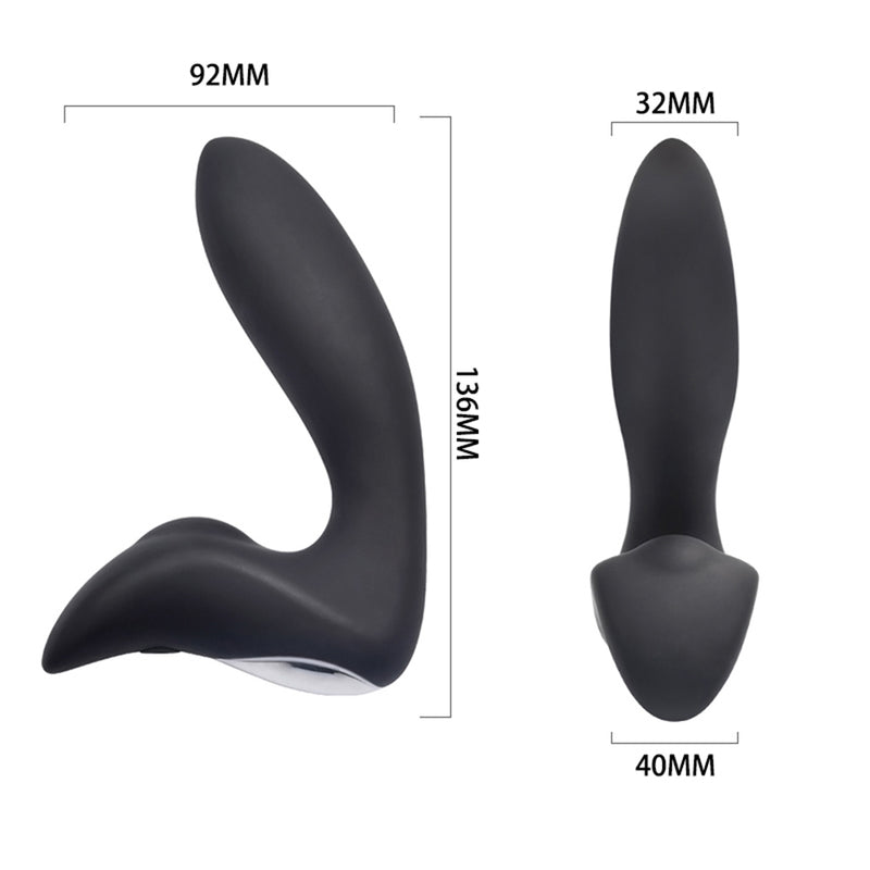Vibrating Prostate Massager Men Anal Plug 10 Stimulation Patterns Motors Butt Silicone