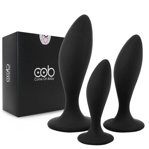 Butt Plug 3 Piece Anal Toy Female Male Male Prostate Massager Butt Plug Gay