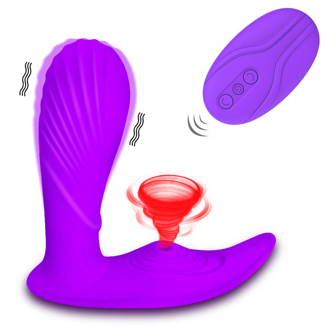 Vagina Sucking Vibrator Double Vibration 10 Speed Stimulate G Spot Vagina Clitoris