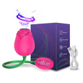 Powerful Rose Clit Sucker Vibrators Female for Women Clitoris Stimulator