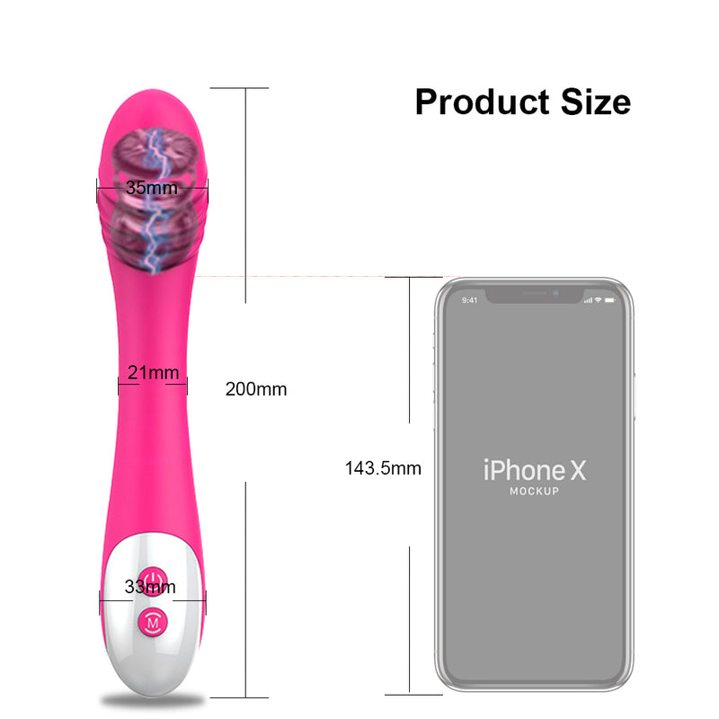 Powerful G-Spot Dildo Vibrator Soft Silicone Female Vagina Clitoris Stimulator Massager