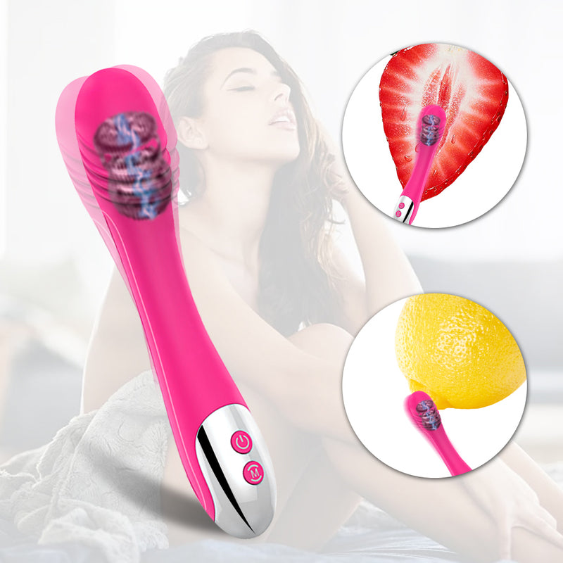 Powerful G-Spot Dildo Vibrator Soft Silicone Female Vagina Clitoris Stimulator Massager