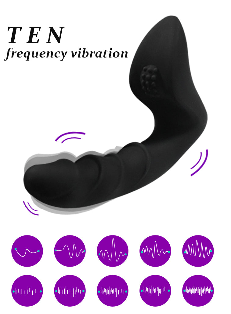 Men's Prostate Massager Anal Vibrator Dual Vibration Remote Control Anal Plug Stimulator