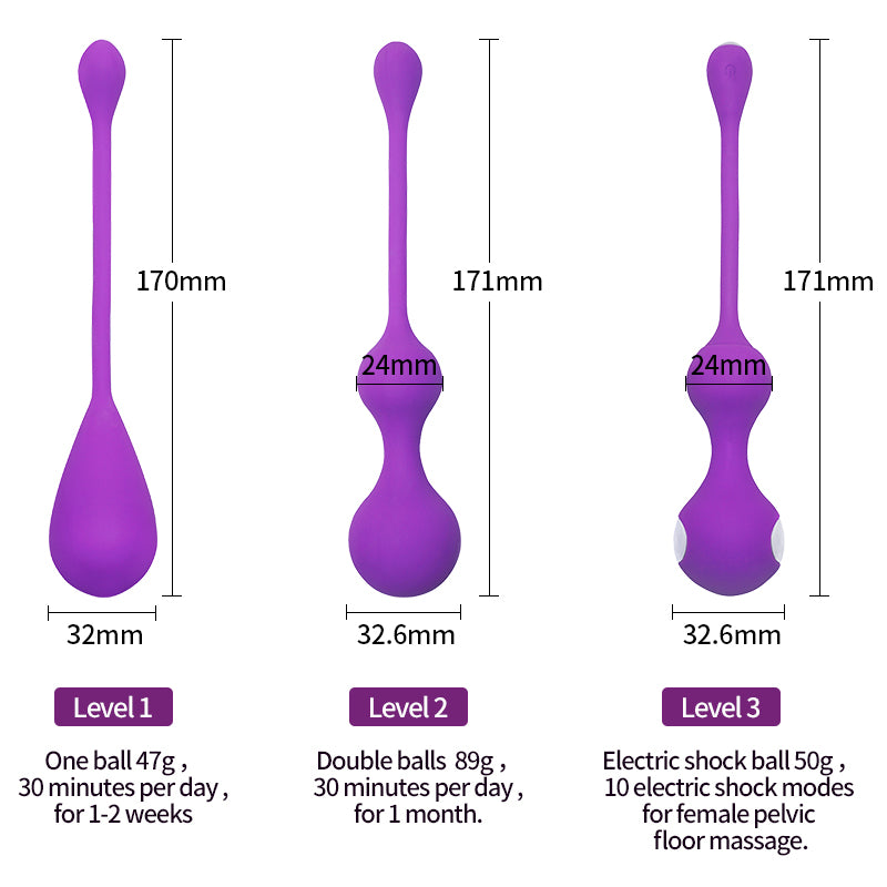 Smart Kegel Ball Vibrator Vibrating Egg Electric Shock Vagina Tight Sports Sex Toys for Women