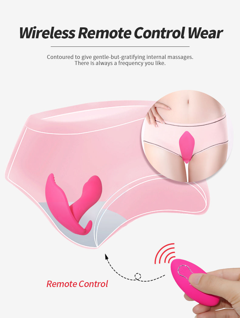 Wireless Vibrator Women's Wearable Panties G-Spot Vaginal Clitoris Stimulator