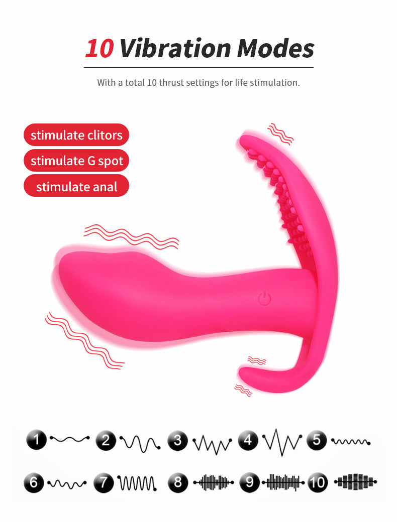 Wireless Vibrator Women's Wearable Panties G-Spot Vaginal Clitoris Stimulator