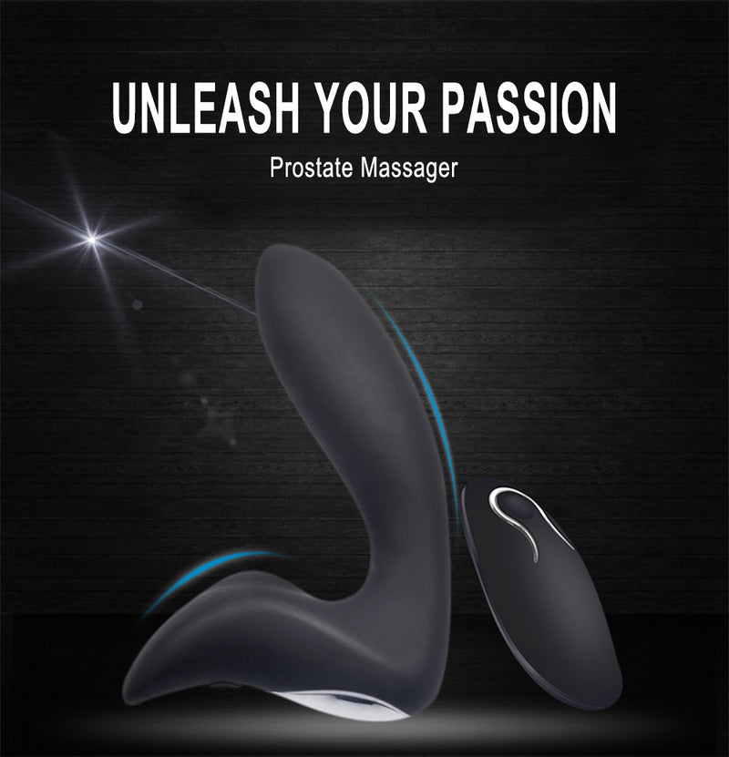 Vibrating Prostate Massager Men Anal Plug 10 Stimulation Patterns Motors Butt Silicone