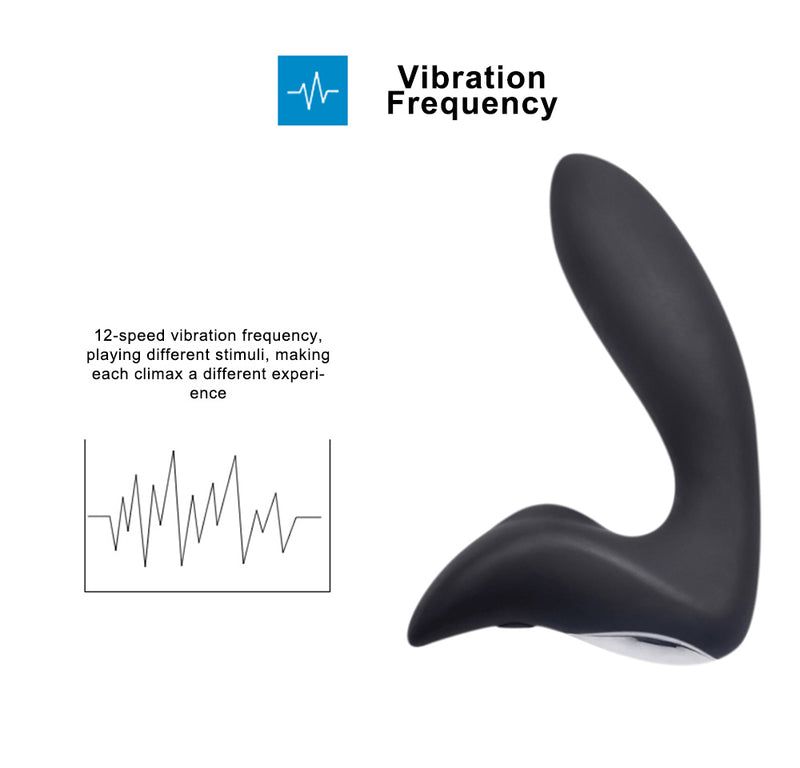 Vibrating Prostate Massager Men Anal Plug 10 Stimulation Patterns Motors Butt Silicone