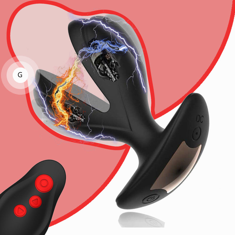 Electric Shock Male Prostate Massager Wearable Anal Plug Vibrator Wireless Remote Dildo Vibrator