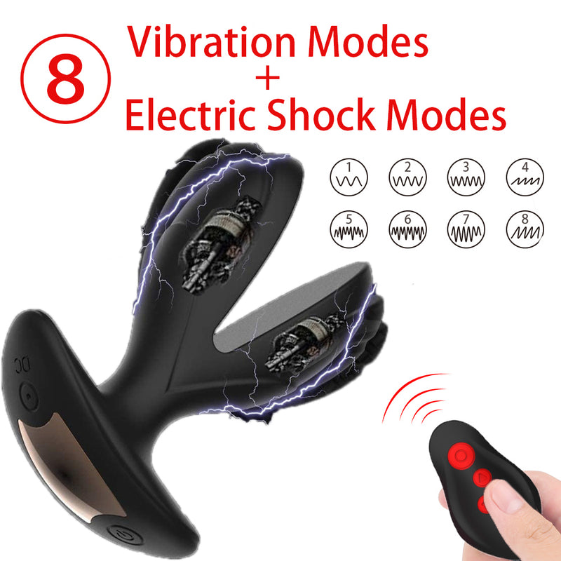 Electric Shock Male Prostate Massager Wearable Anal Plug Vibrator Wireless Remote Dildo Vibrator