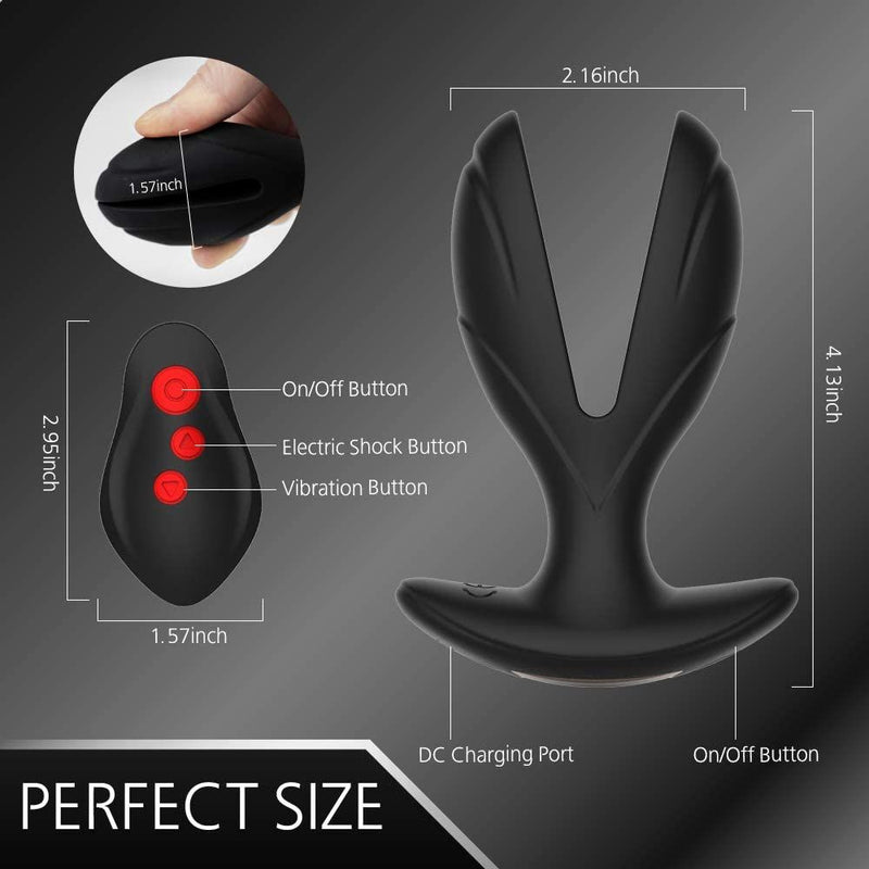 Electric Shock Male Prostate Massager Wearable Anal Plug Vibrator Wireless Remote Dildo Vibrator