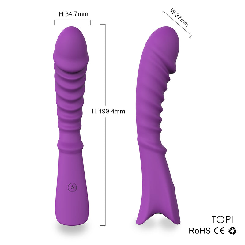 Vibrator Av Wand Massager Vibrator Waterproof Soft Dildo