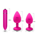 10 Speeds Vibrator Sex Shop White Crystal Jewelry Butt Plug Massager Silicone Dildo Vibrator Anal Plug Women Gay Sex Toy