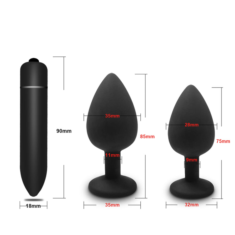 10 Speeds Vibrator Sex Shop White Crystal Jewelry Butt Plug Massager Silicone Dildo Vibrator Anal Plug Women Gay Sex Toy