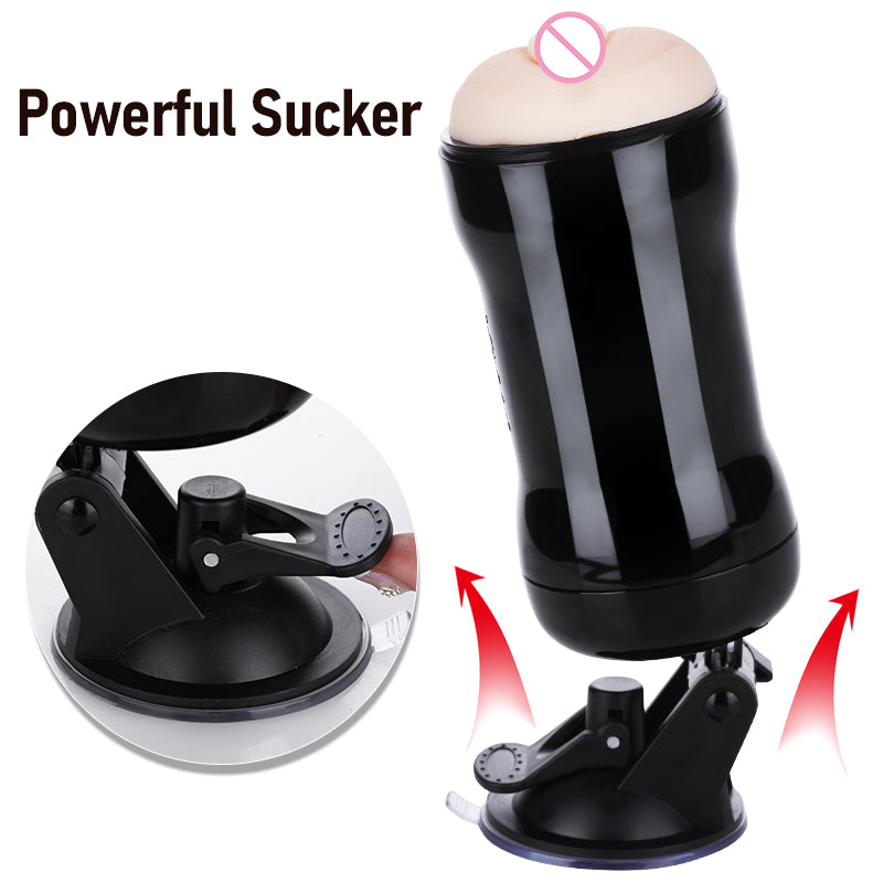 Masturbator Men's Vagina Pocket Glans Stimulation Massager Rotary Sucker Hands-Free Masturbation Cup