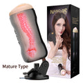 Masturbator Men's Vagina Pocket Glans Stimulation Massager Rotary Sucker Hands-Free Masturbation Cup