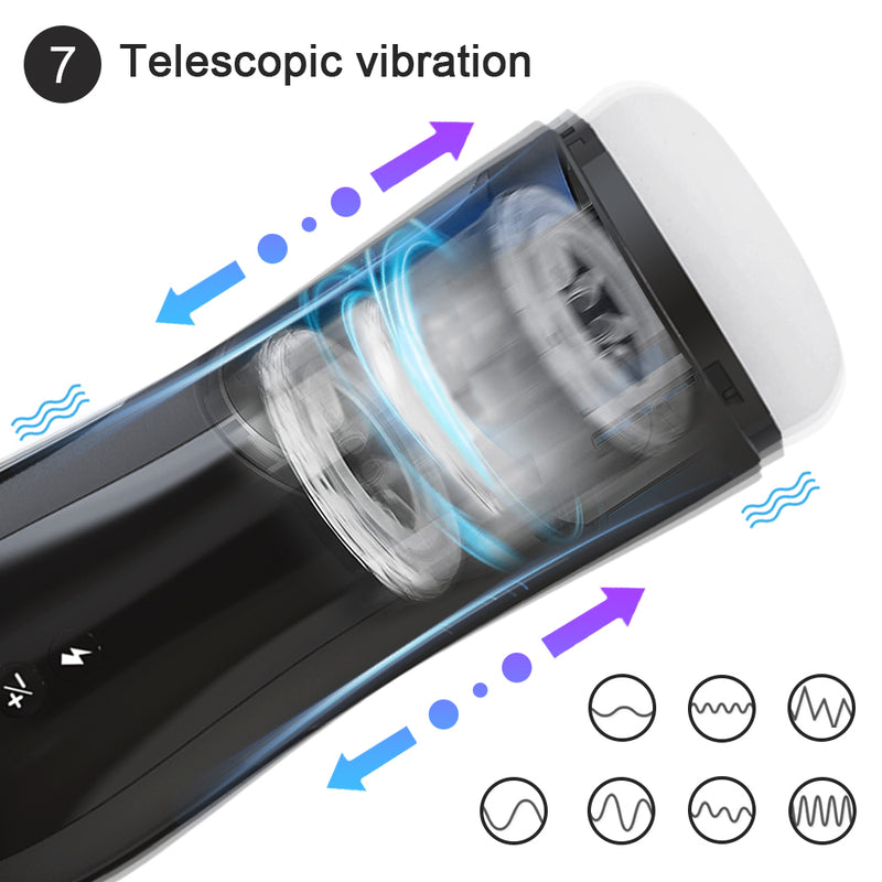 Thrusting Male Masturbator Cup Vibration Sucking Machine Vagina Electric Masturbation