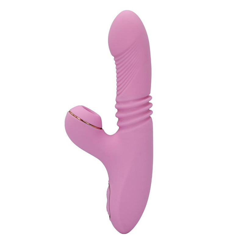 Experience Mind-Blowing Orgasms with our Pink G-Spot Heating Vibrator - Clit Sucking, Thrusting, and Rabbit Vibrator - Perfect Adult Sex Toy for Women